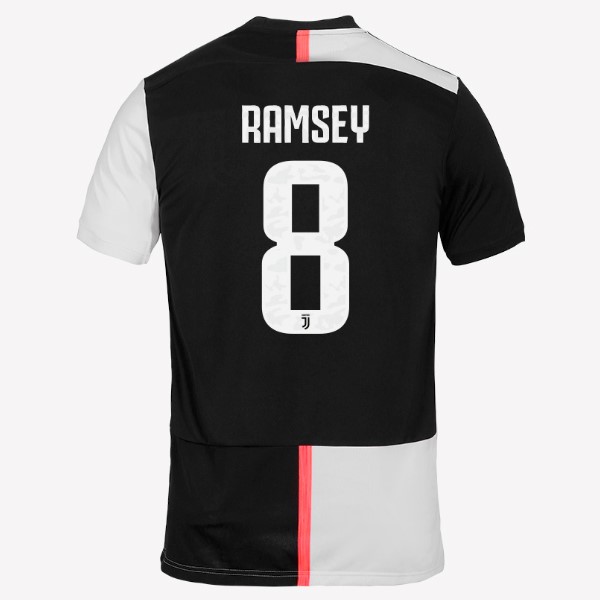 Camiseta Juventus NO.8 Ramsey Primera equipo 2019-20 Blanco Negro